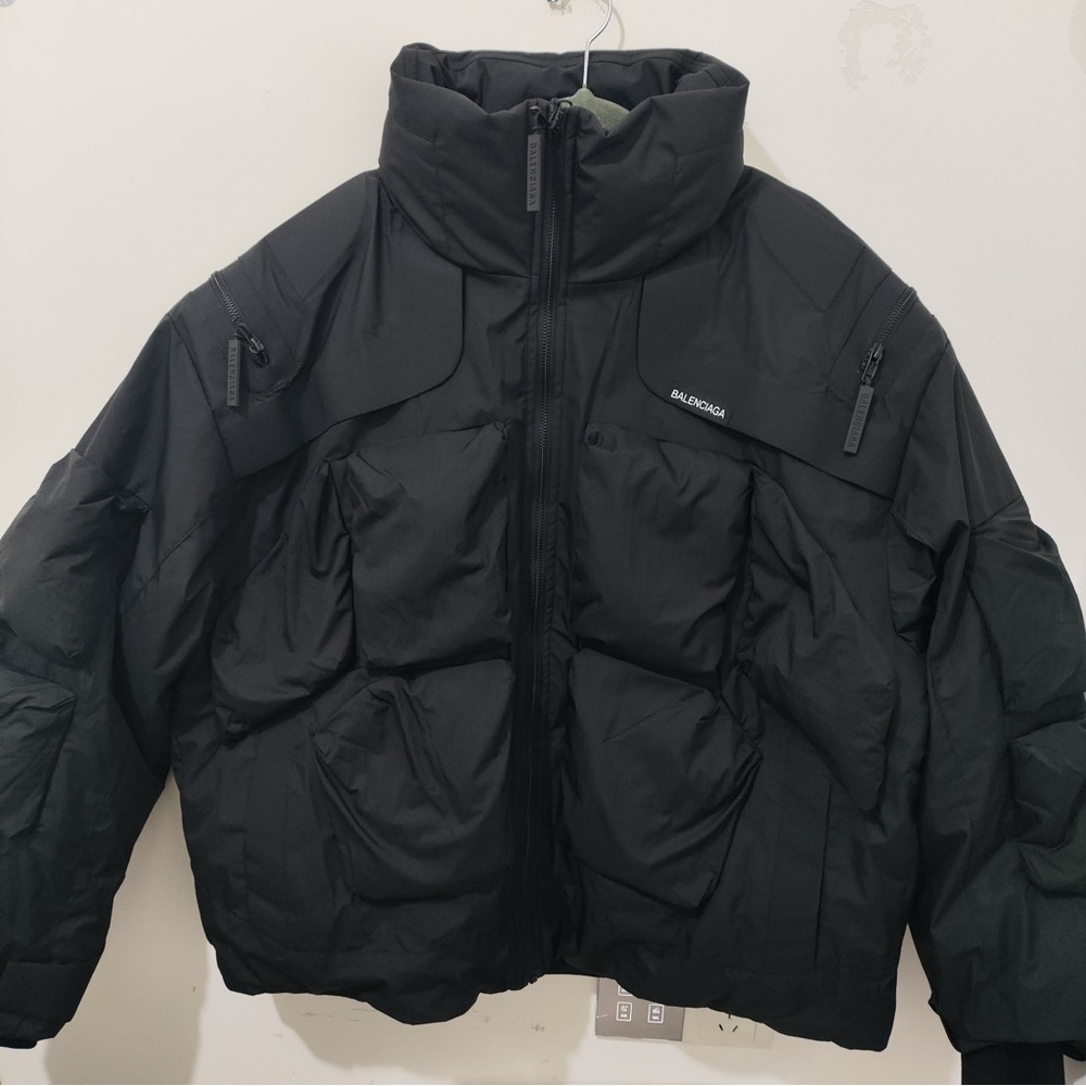 Balenciaga Technical Fabric Series Zip-Up Puffer Jacket